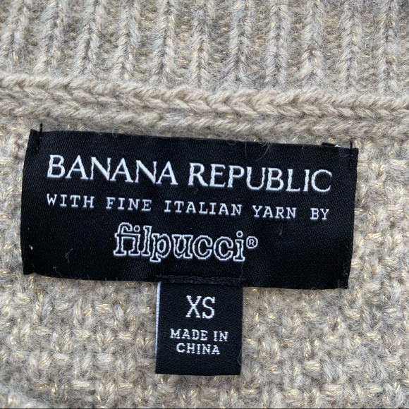 Banana Republic wool blend sweater with crew neck - Picture 4 of 5